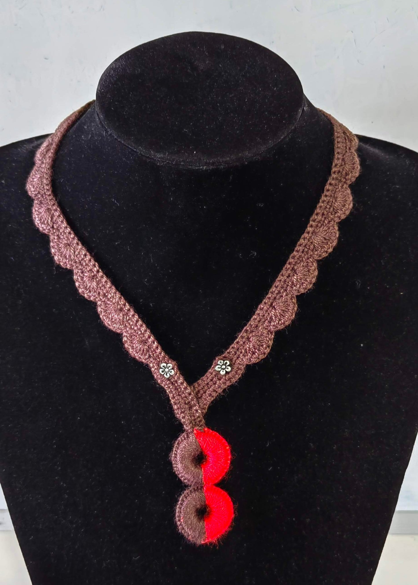 Yin and Yang Crochet Necklace