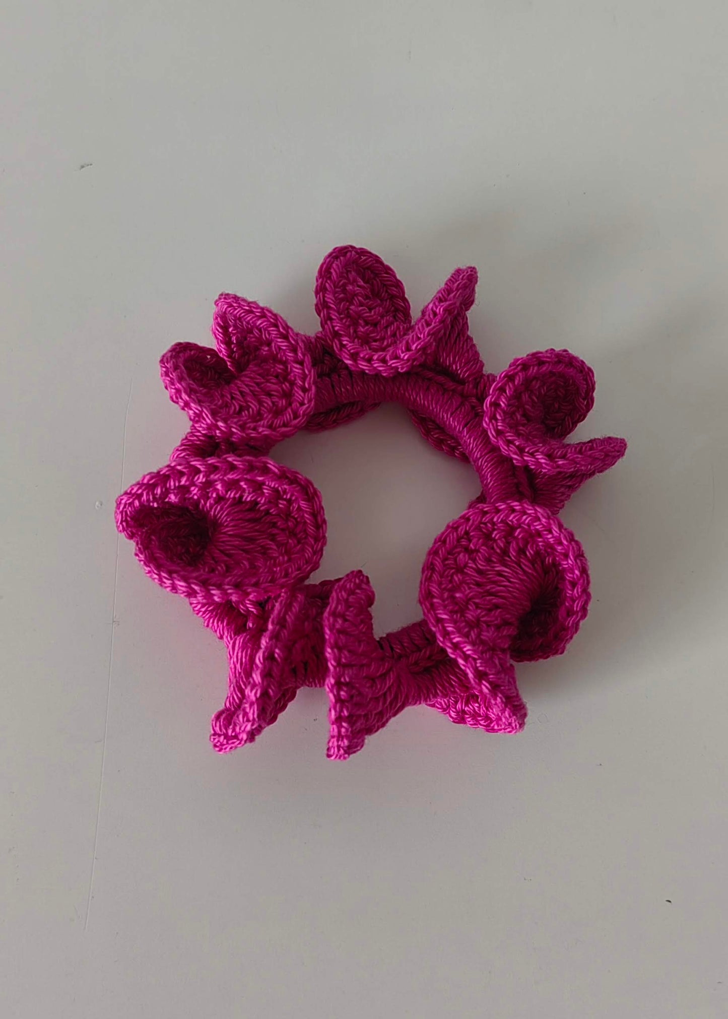 Ruffle Crochet Scrunchie