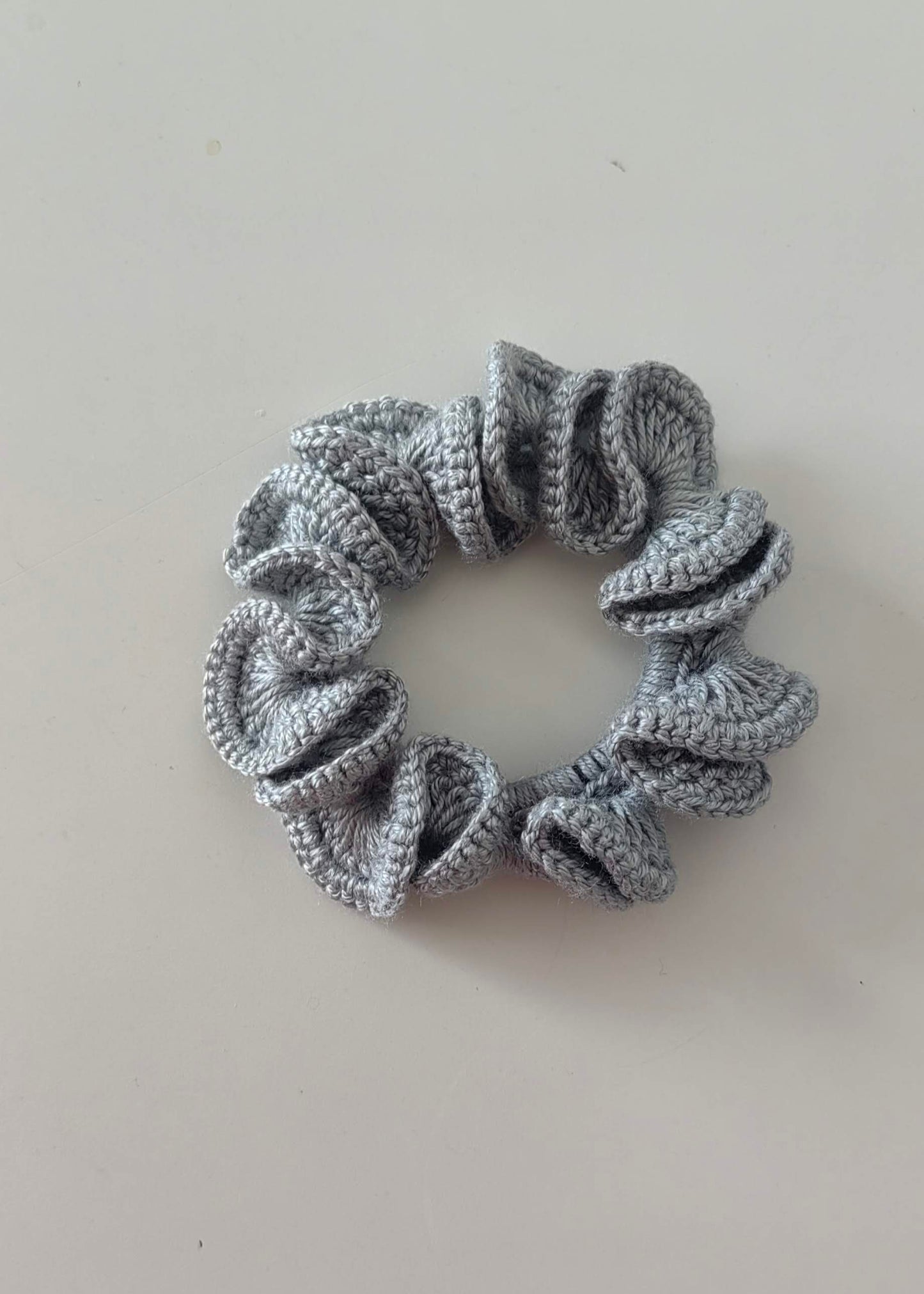 Ruffle Crochet Scrunchie