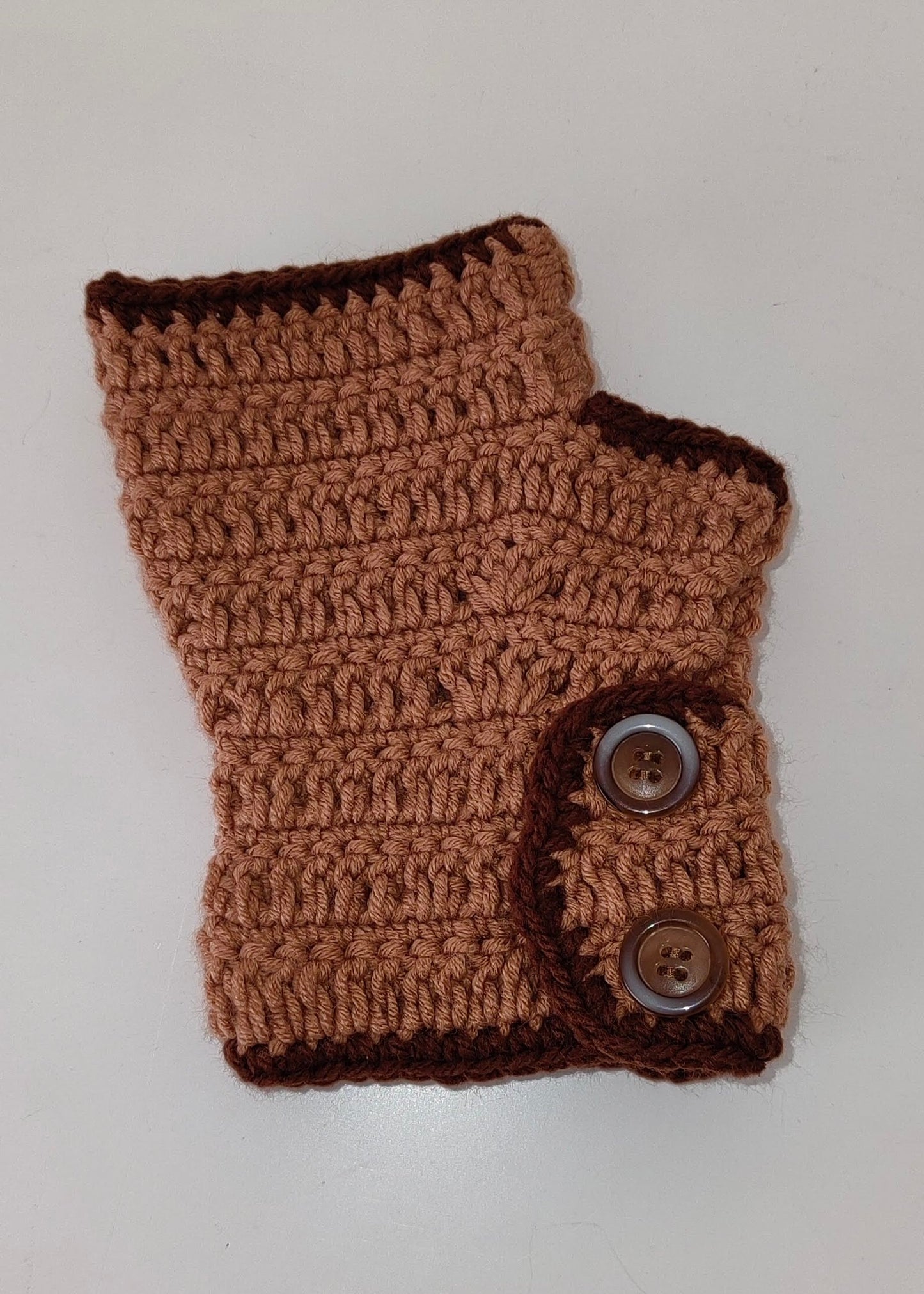 Light Brown Fingerless Gloves