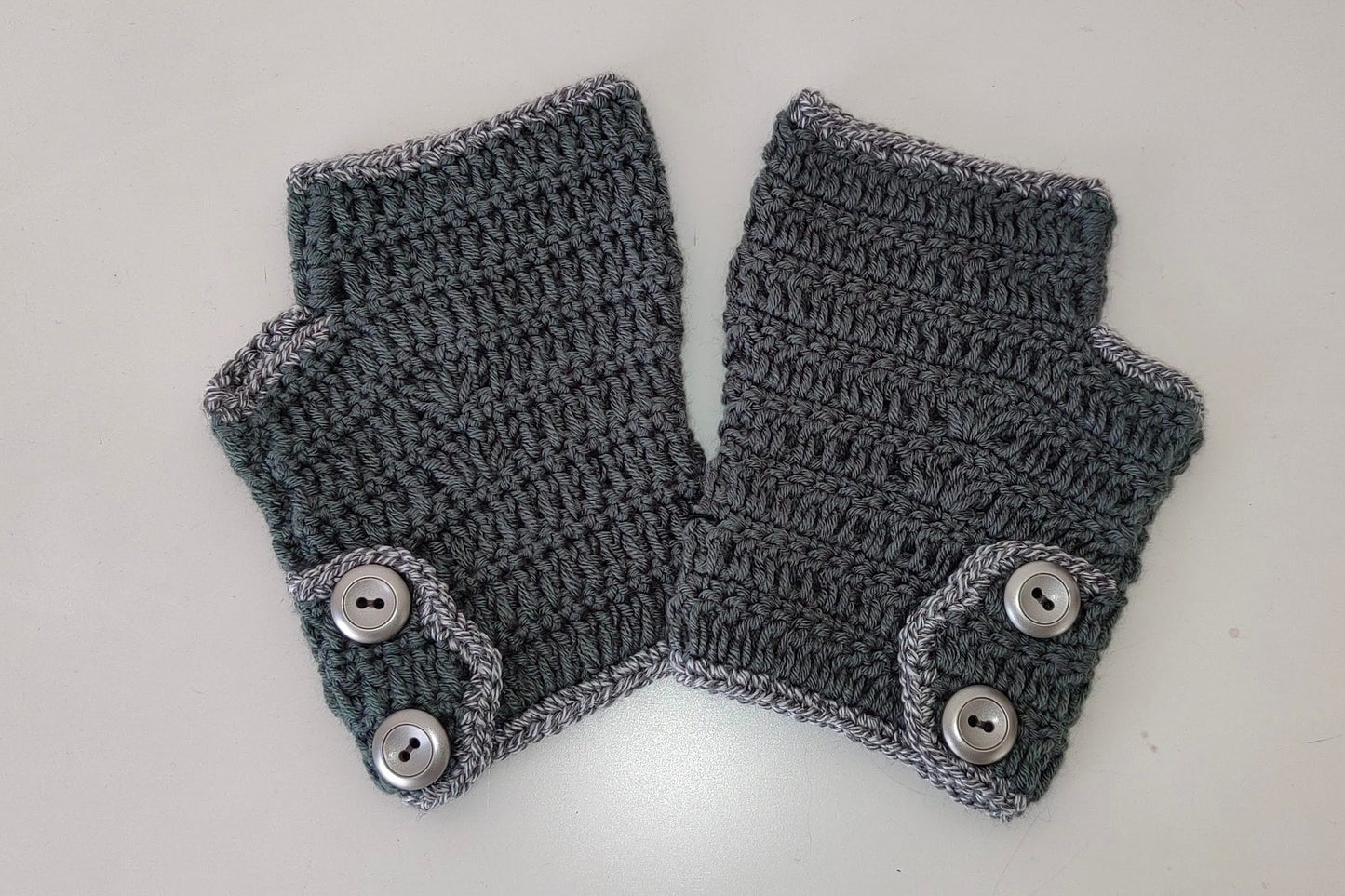 Grey Fingerless Gloves