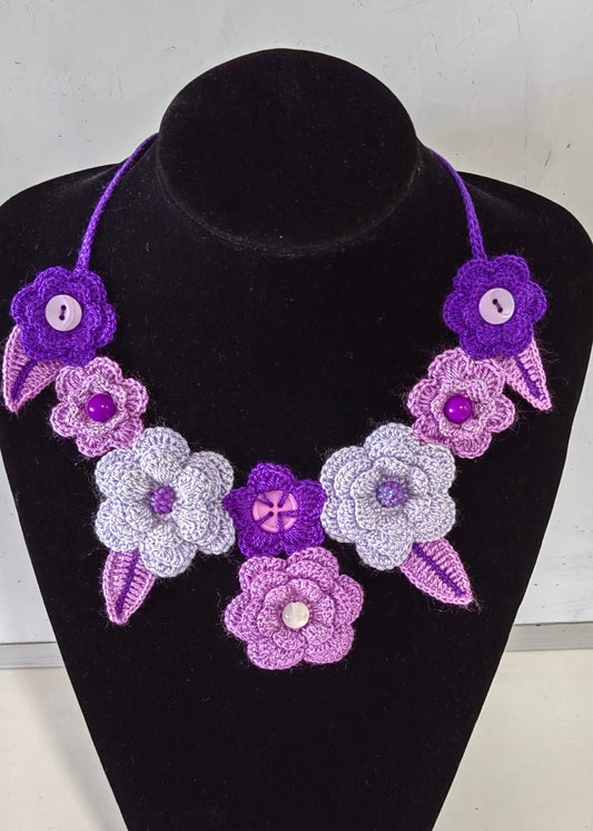 Bouquet Crochet Necklace