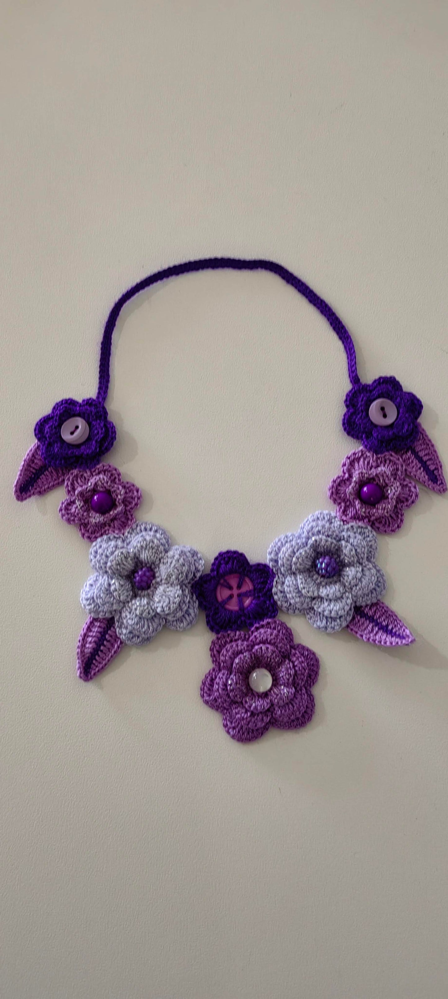 Bouquet Crochet Necklace